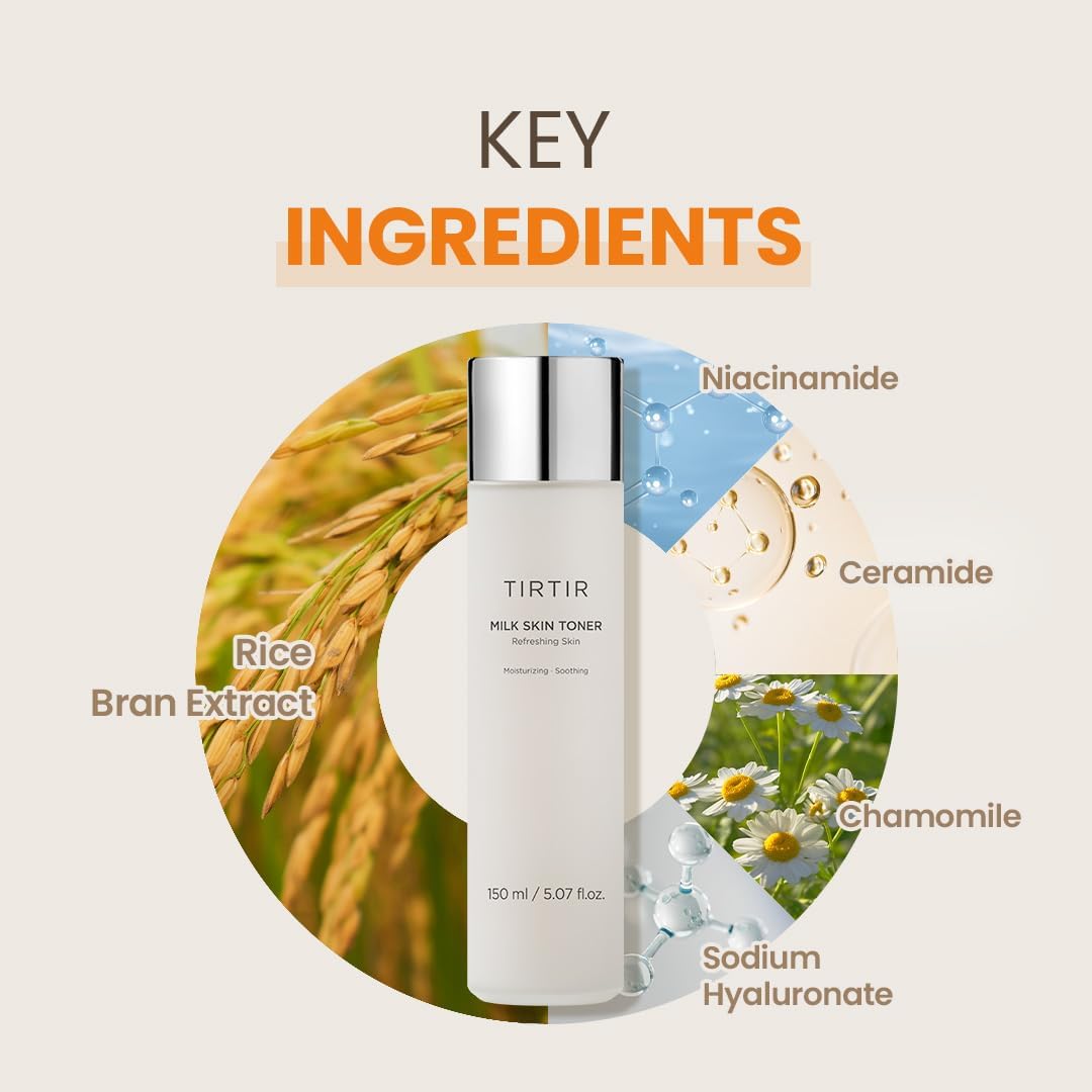 Zermet 1 Zermet 1 Milk Skin Rice Toner - Deep Moisturizing, Hydrating and Refreshing for face, Niacinamide, Ceramide, Rice Bran Extract, Nature-Oriented Ingredients, Korean Skin Care, Vegan, 150ml / 5.07 fl.oz.