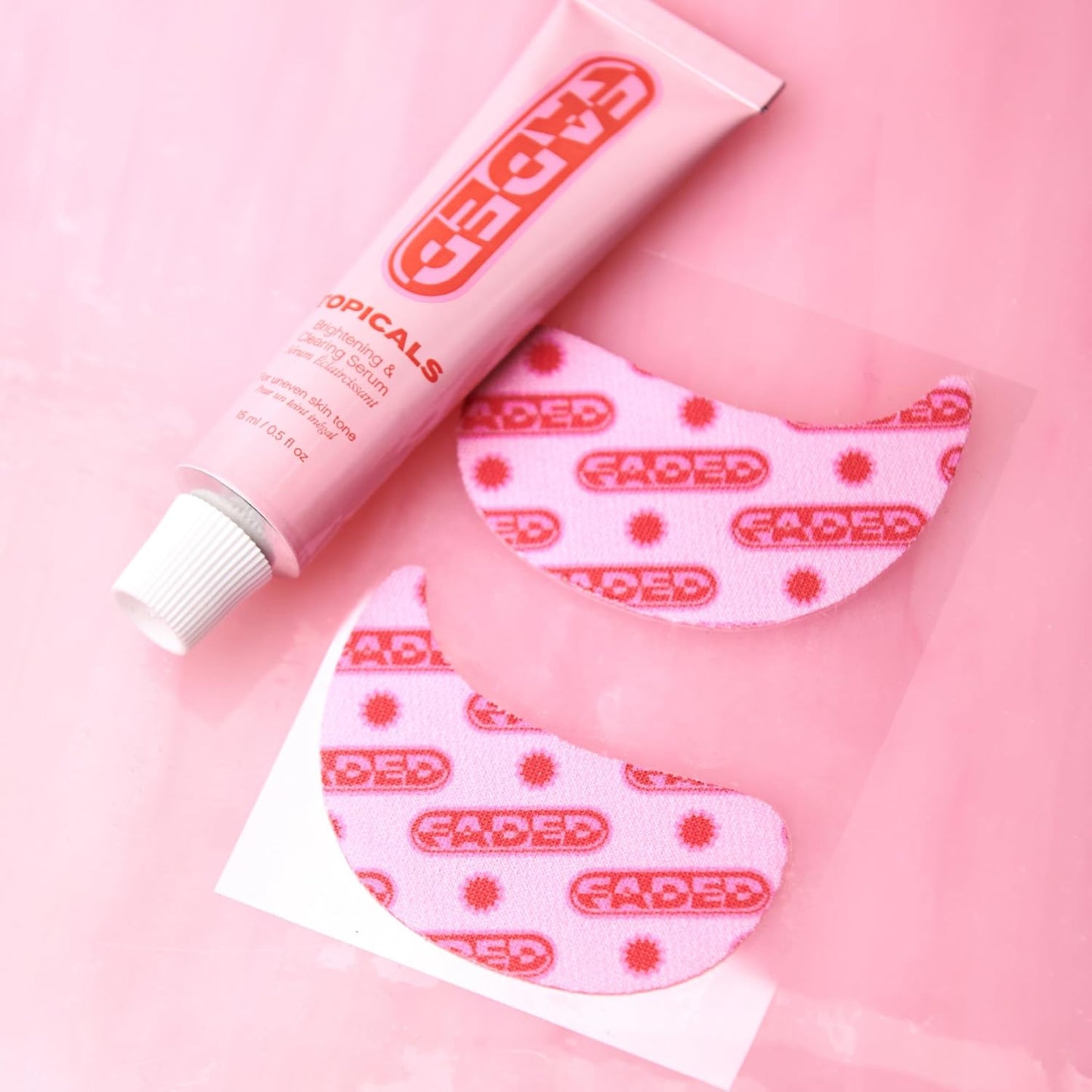Zermet 1 Topicals Faded Brightening Under Eye Masks | Revitalizing Patches to Depuff, Hydrate, and Illuminate | Diminishes Dark Circles and Fine Lines | Made with Kojic Acid, Caffeine & Niacinamide