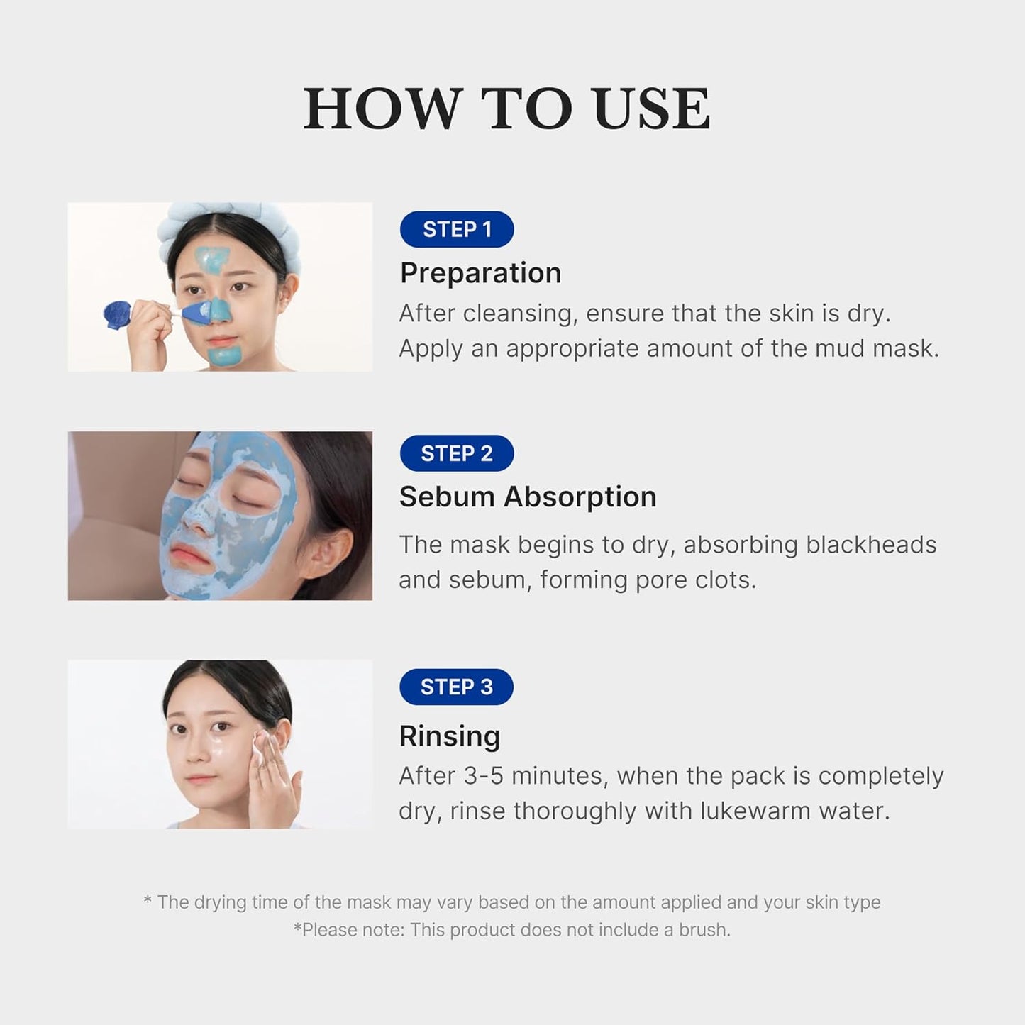 Zermet 1 Medicube Zero Pore Blackhead Mud Facial Mask - Skin Cooling & Pore Tightening - 3 Minute Quick Dry Formula with AHA, BHA, PHA, and Pore-Purifying Clay - Korean Mud Mask 3.52 oz