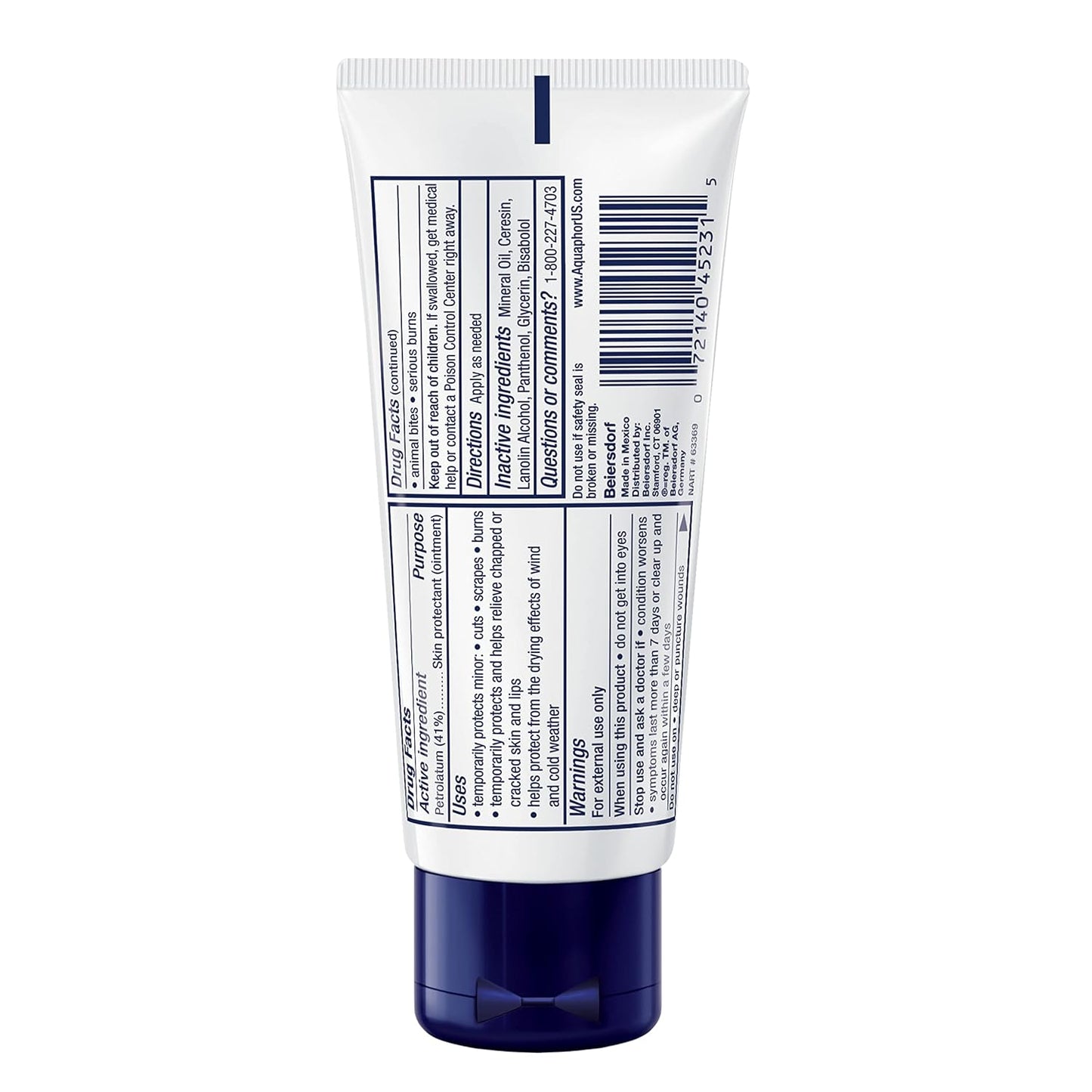 Zermet 1 Aquaphor Healing Ointment Advanced Therapy Skin Protectant Skin Care Set, Body Moisturizer for Dry Skin, Minor Cuts and Burns, Dry Cuticles, Cracked Heels, Hands and Lips, 14 Oz Jar + 1.75 Oz Tube