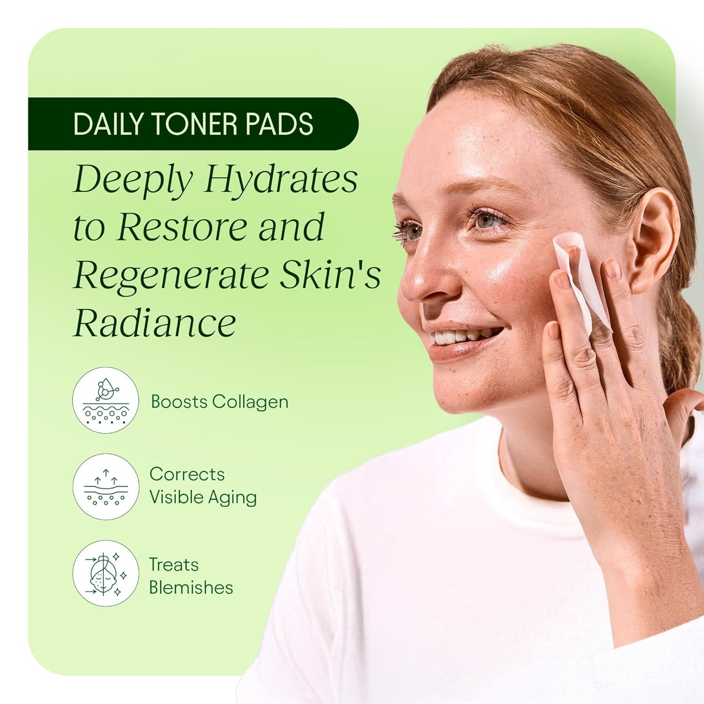 Zermet 1 Toning Polish Pads - Korean Skincare for Dark Spots, Wrinkles & Dull Skin - Hydrating Facial Treatment with Snail Mucin, Niacinamide, Peptides & Centella - 100 Count