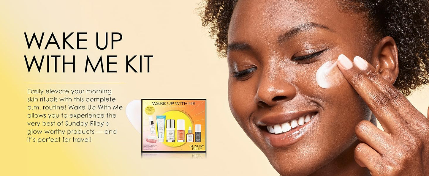 Zermet 1 Sunday Riley Wake Up With Me Complete Brightening Morning Skincare Set