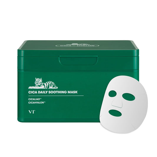 Zermet 1 Zermet 1 Daily Soothing Mask 30 Sheets, Centella Asiatica & Hyaluronic Acid for Moisturizing & Hydrating, Instant Calm & Glow, Skin Softening Facial Mask, Korean Face Mask