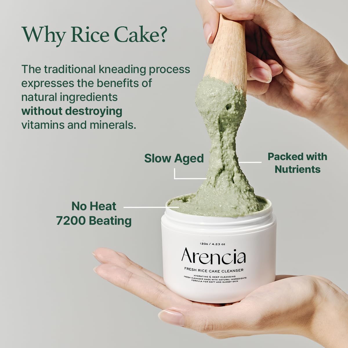 Zermet 1 Korean Rice Mochi Face Cleanser - Face Mask, Foaming Cleanser, Gentle Scrub All in One - Deep Cleansing, Moisturizing, Pore Minimizing, Removing Blackhead- with Rice Water & Green Tea, Mugwort
