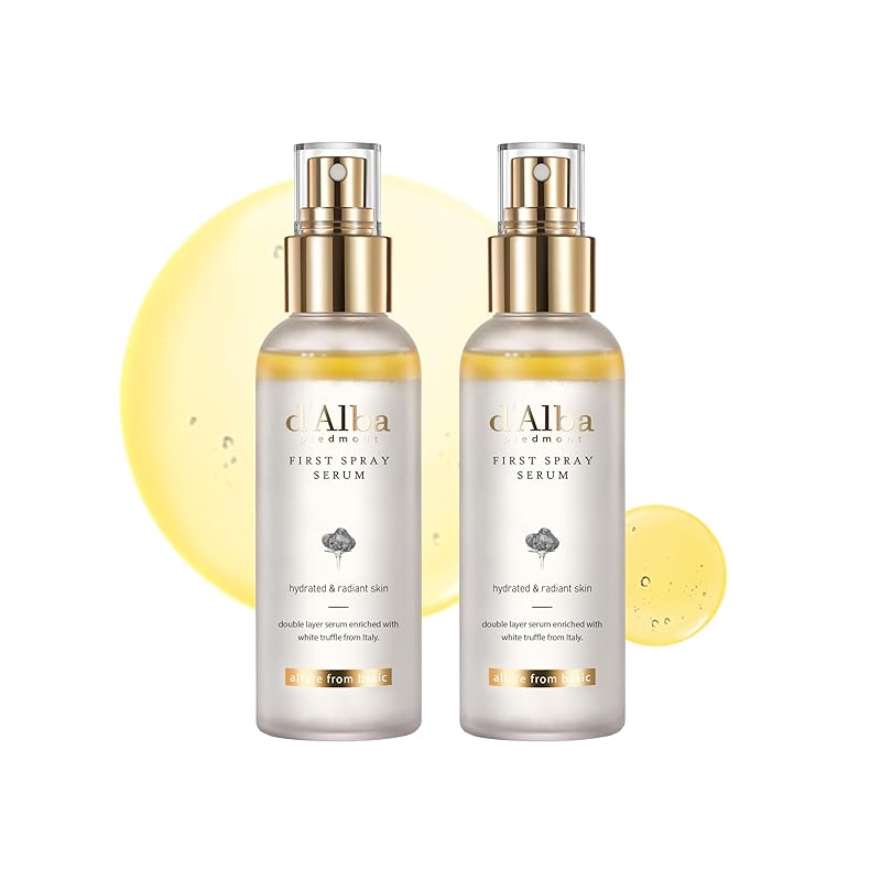 Zermet 1 d'alba Piedmont Italian White Truffle First Spray Serum, Vegan Skin Care, Light-weight Face Moisturizer, Glow Serum for Radiant Skin, Non Comedogenic, All In One Mist, Korean Skin Care (3.38 fl oz.)