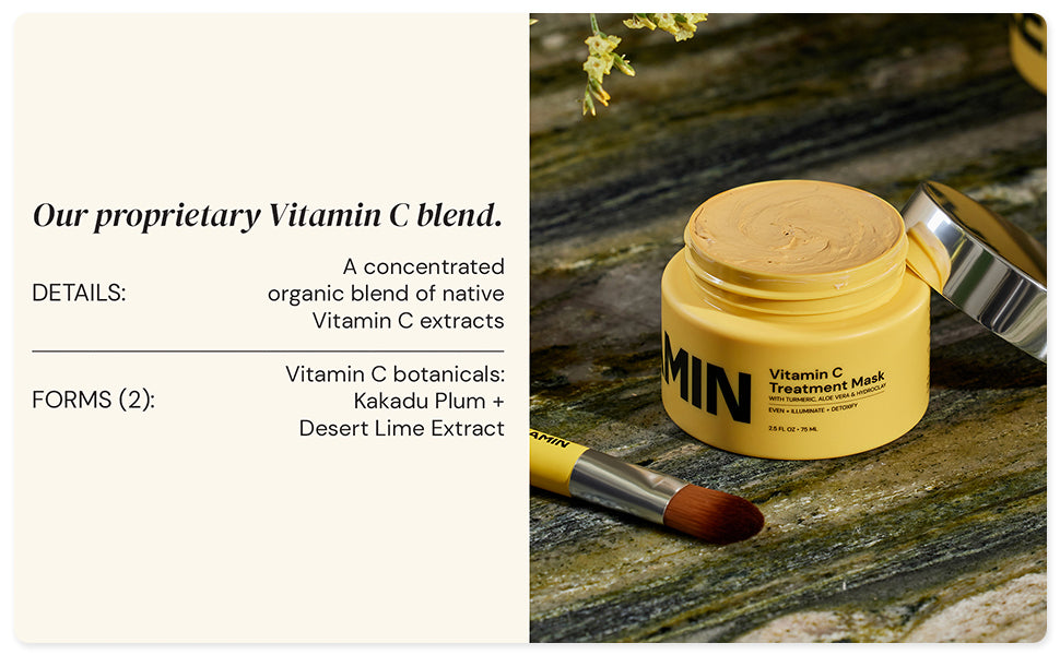 Zermet 1 Gleamin Vitamin C Clay Mask for Dark Spots, Turmeric Clay Face Mask Skin Care, Deeply Cleanses & Refines Pores, Brightens Uneven Tone and Helps Improve Post-Blemish Scarring & Texture, Up to 20 Uses