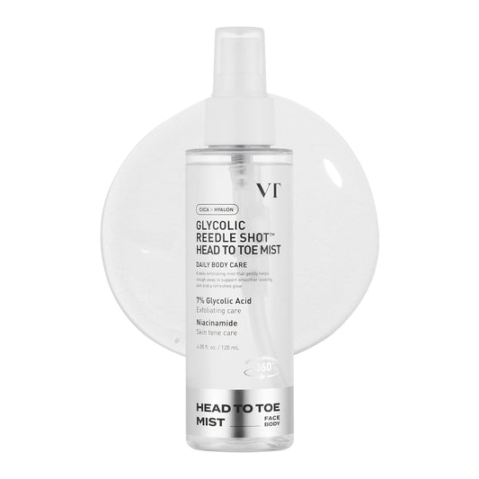 Zermet 1 Zermet 1  7% Glycolic Acid Reedle Shot Head-to-Toe Mist with Niacinamide, Exfoliating Spray for Bumpy & Strawberry Skin, Dark Spots, Skin Texture, Keratosis Pilaris, Korean Skincare (4.05 fl oz)