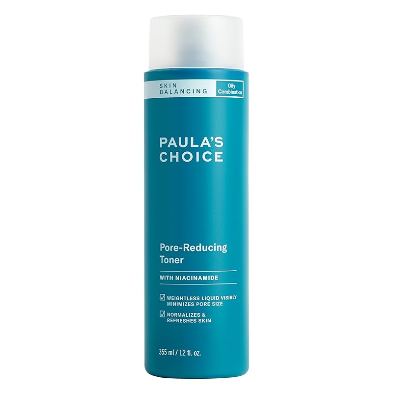 Zermet 1 Paula's Choice SKIN BALANCING Pore-Reducing Face Toner with Niacinamide, for Oily Skin & Combination, Minimizes Large Pores, Controls Oil & Shine, Hydrates & Replenishes, Fragrance-Free