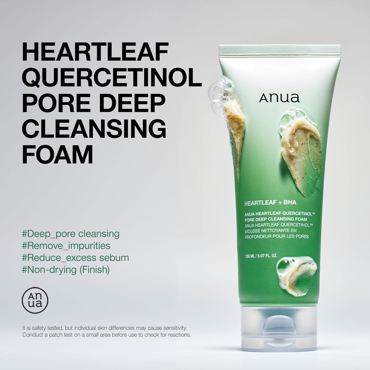 Zermet 1 Zermet 1 Heartleaf Quercetinol Pore Deep Cleansing Foam, Facial Cleanser, for Double Cleansing, BHA, Hyaluronic Acid, Glycerin, Face Wash, Blackhead Remover, Korean Skincare (150ml/5.07 fl.oz.)