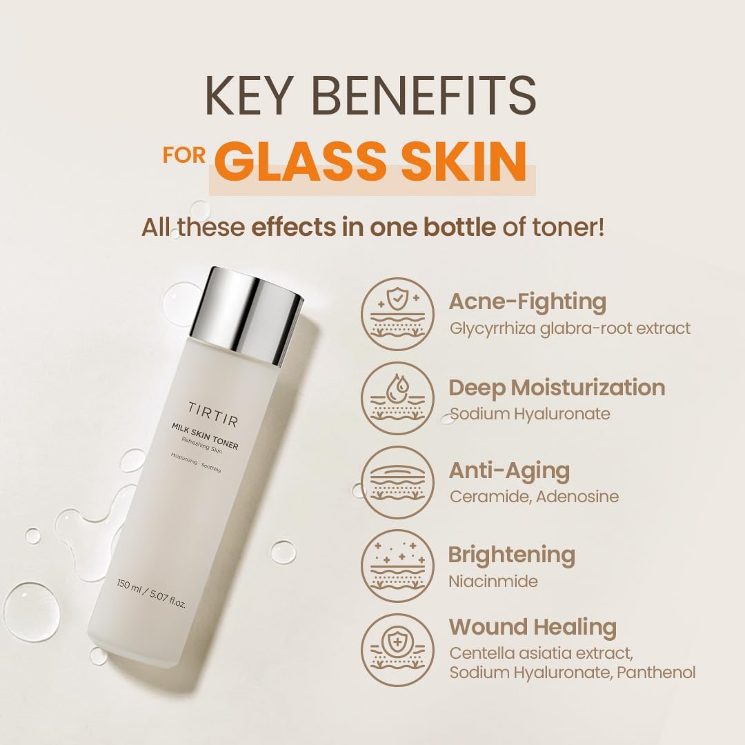 Zermet 1 Zermet 1 Milk Skin Rice Toner - Deep Moisturizing, Hydrating and Refreshing for face, Niacinamide, Ceramide, Rice Bran Extract, Nature-Oriented Ingredients, Korean Skin Care, Vegan, 150ml / 5.07 fl.oz.
