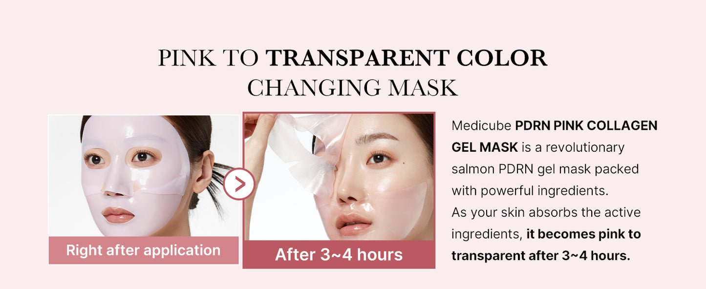 Zermet 1 medicube Salmon DNA Zermet 1  pink collagen jelly gel mask | overnight face mask for glass glow skin- elasticity, hydrating, firming and moisturizing | korean skincare, 28g, 4ea