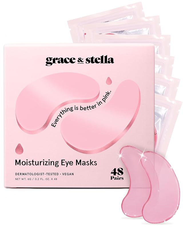 Zermet 1 grace & stella Under Eye Patches (12 pairs) Eye Masks for Puffy Eyes and Dark Circles - Birthday Gifts for Women, Bachelorette Party Favors, Bridesmaid, Self Care and Relaxation Gifts for Her - Vegan