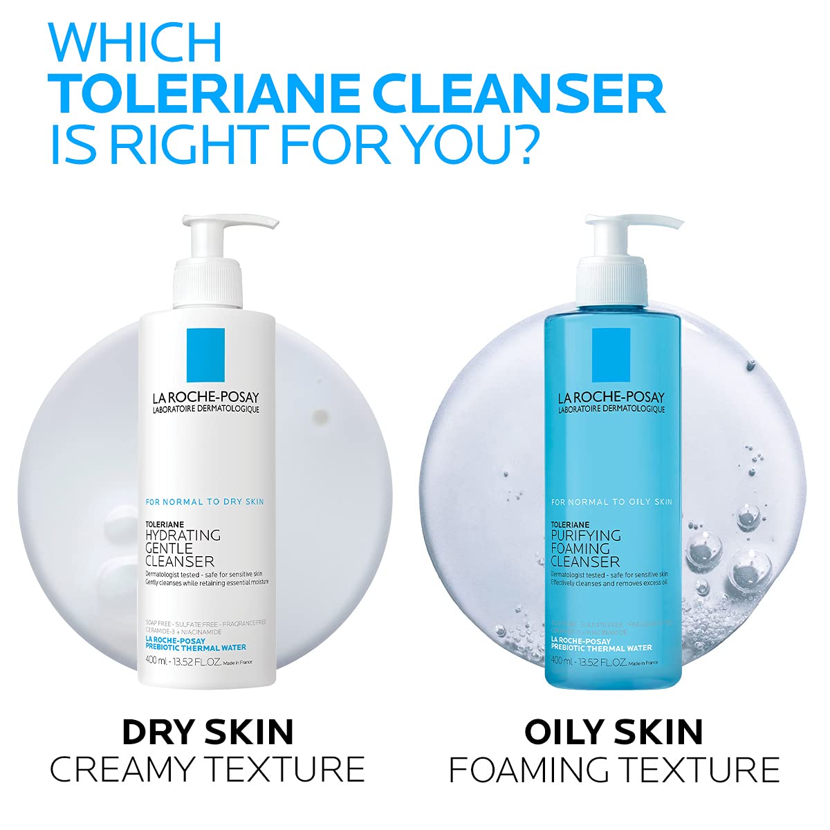 Zermet 1 La Roche-Posay Toleriane Purifying Foaming Facial Cleanser, Oil Free Face Wash for Women & Men with Niacinamide + Ceramides, Pore Cleanser Safe For Sensitive Skin, Won’t Dry Out Skin, Soap Free