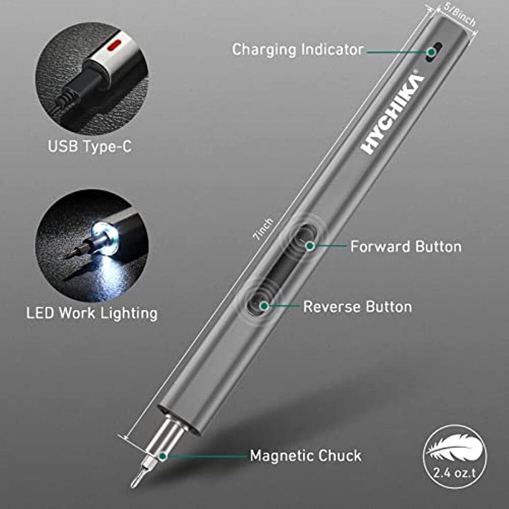 67 in 1 HYCHIKA Precision Electric Screwdriver Set Cordless Torque Rechargeable