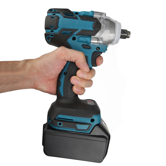 Cordless Electric Impact Wrench Gun 1/2'' High Power Driver with Li-ion Battery~